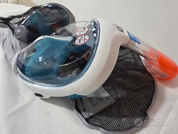 Maschera snorkeling gran facciale singola o doppia