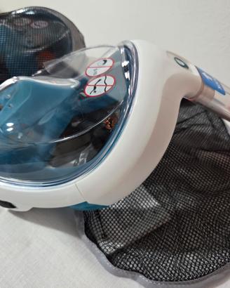 Maschera snorkeling gran facciale singola o doppia