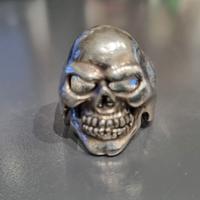 anello argento teschio