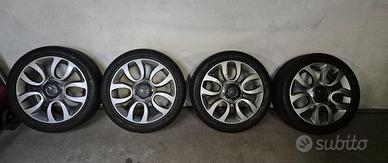 Cerchi in lega + gomme Fiat 500L R17