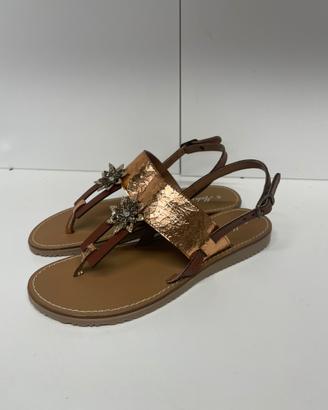 Sandalo infradito in vera pelle made in italy