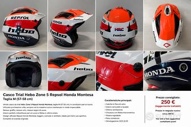 Casco Hebo Repsol Honda Montesa 