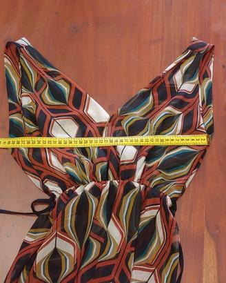 Vestito Top Blusa fantasia geometrica