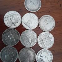 10 monete da 5 lire aquilotto