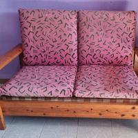 Divano in legno due posti