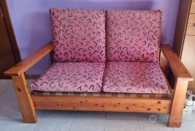Divano in legno due posti