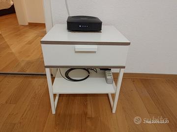 Comodino Ikea Trysil bianco