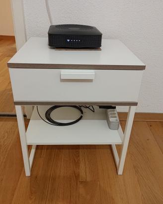 Comodino Ikea Trysil bianco