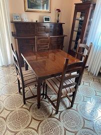 Soggiorno in arte povera 100 % di legno massello