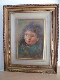 Luana Schettino quadro olio su tela Bambina