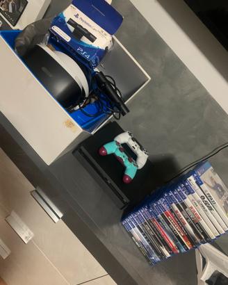 Ps4 Slim+2 Joystick+VR+TelecameraVR+21Giochi