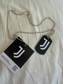 Collana con piastrina in acciaio Juventus