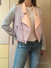 Giacca corta leggera colori pastello Bershka tg 42