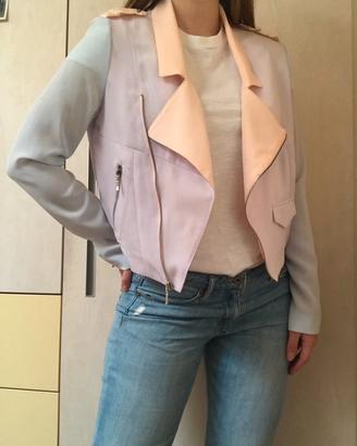 Giacca corta leggera colori pastello Bershka tg 42