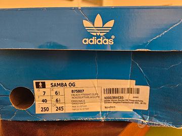 Adidas Samba nero e bianco n.40 mai usate