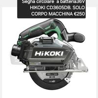 segha circolare a batteria36V hikoki CD3605DB 