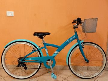 Bici 24" b-twin con cambio perfetta 