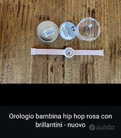 OROLOGIO BAMBINA NUOVO HIP HOP ROSA