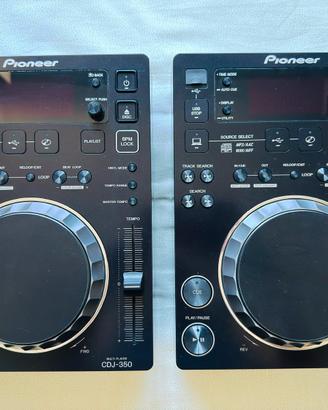 2 Pioneer CDJ-350 + cavi RCA e CONTROL