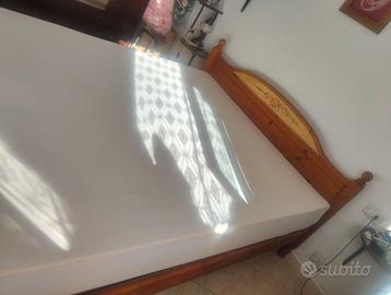 letto matrimoniale in legno stile rustico, m
