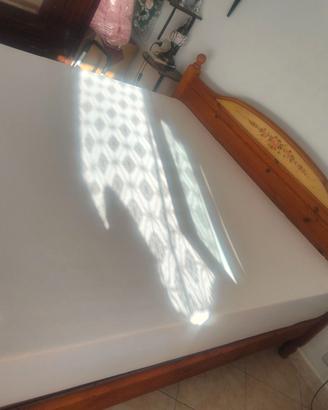 letto matrimoniale in legno stile rustico, m