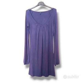 Abito maniche lunghe viola Benetton 