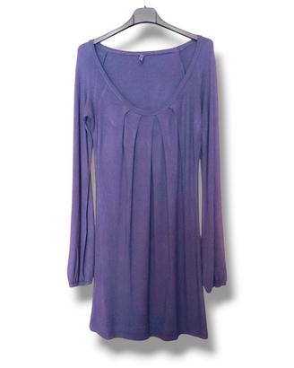 Abito maniche lunghe viola Benetton 