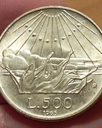 500 Lire argento del 1965