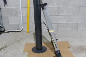 Base tavolo traslabile camper semintegrale