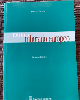 Diritto tributario europeo Pietro Boria