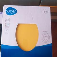 Copriwater legno giallo