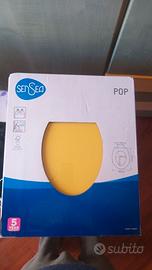 Copriwater legno giallo