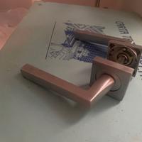 3 maniglie per porta in  alluminio spazzolato