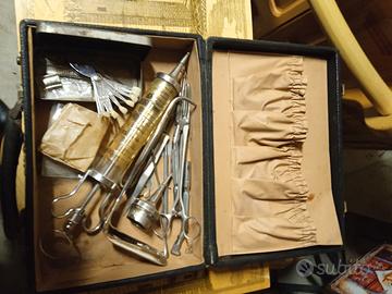 Kit strumenti chirurgo/dentista anni 40/50