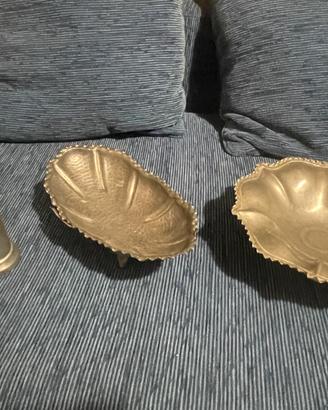 3 oggetti in Peltro anni 70 vintage da collezione