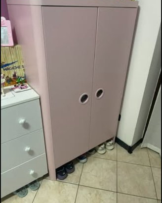 Armadio bambina rosa