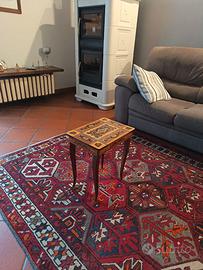 Tavolino Musicale in legno con Intarsi