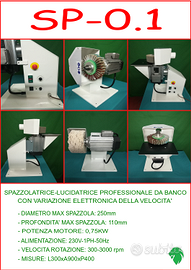 Levigatrice, lucidatrice da banco