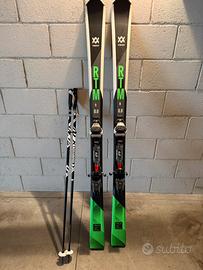 Set Sci Völkl RTM  8.0 (165cm)  + Bastoncini