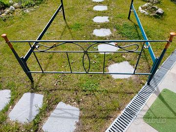 LETTO MATRIMONIALE IN FERRO BATTUTO