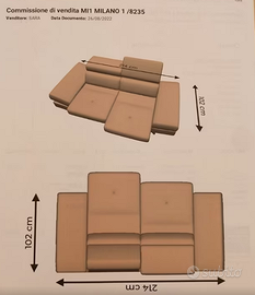 Divano Dondi Salotti modello Gabriel