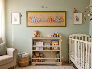 Quadro Anne Geddes cameretta bimbi 100x38 1000pz