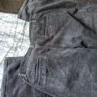 pantaloni in velluto blu 