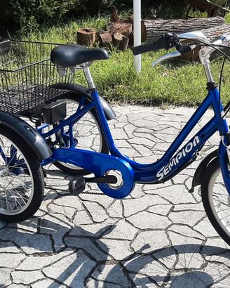 Bicicletta triciclo pedalata  assistita
