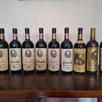 Set 9 bottiglie vino Verrazzano vintage
