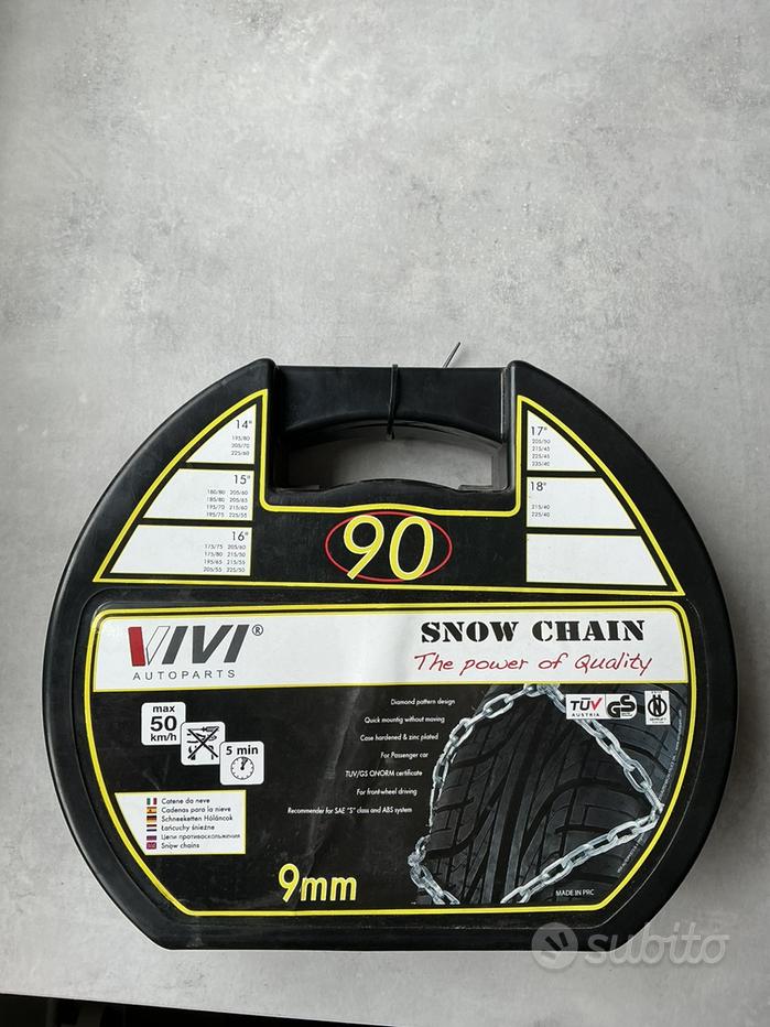 GD02009 - Catene Neve 9mm Lampa WX-9 Gruppo 6 FIAT PANDA 4X4 gomme 185