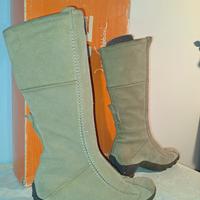 Stivali pelle scamosciata 