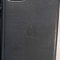 iPhone 11 Pro Max custodia pelle verde notte