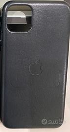 iPhone 11 Pro Max custodia pelle verde notte