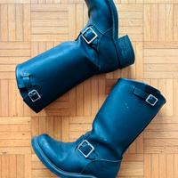 Stivali Walker neri in pelle